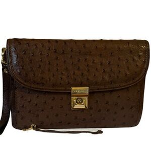 Lorenzi Ostrich Handbag
